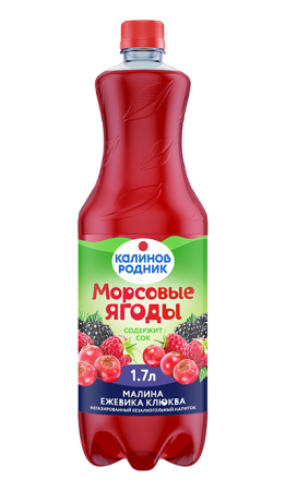 Калинов Родник Малина-Ежевика-Клюква морсовые ягоды напиток б/а не газ 1,7л*6